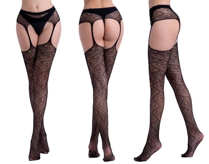 Open Crotch Fishnet Pantyhose