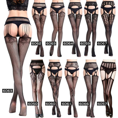 Open Crotch Fishnet Pantyhose