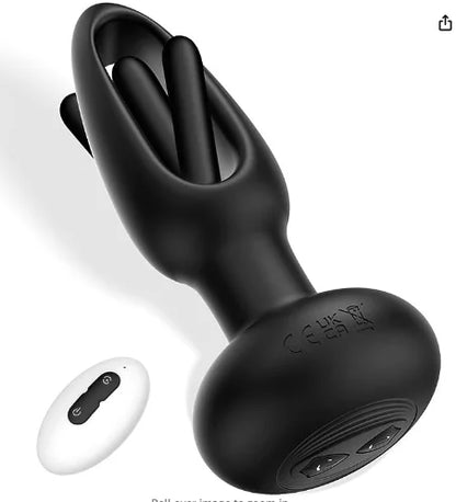 Rose Vibrating Anal Plug
