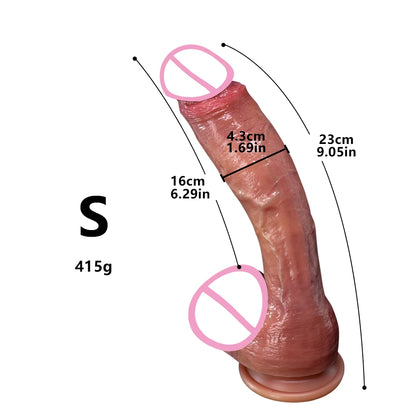 Oversized Realistic Suction Dildo