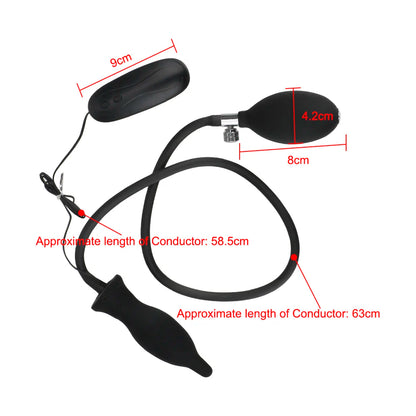 Inflatable Vibrating Anal Plug