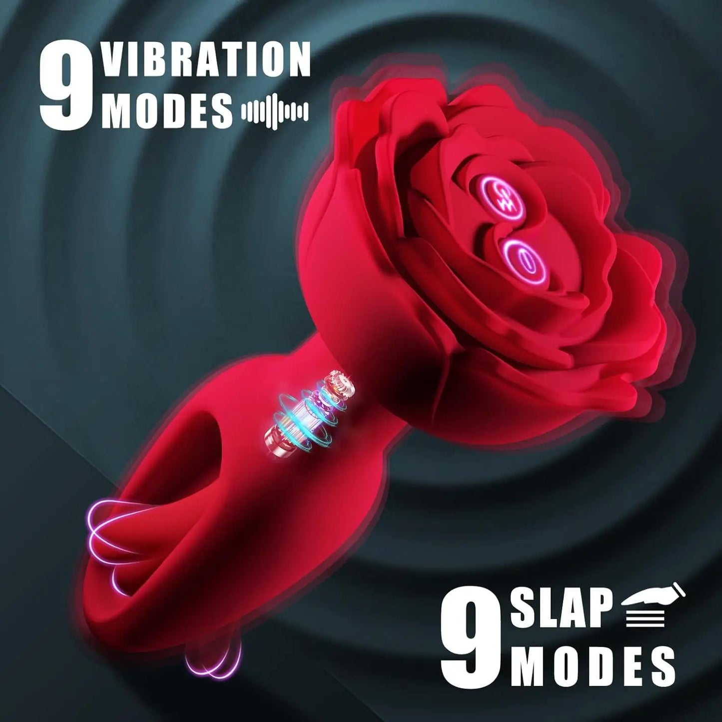 Rose Vibrating Anal Plug