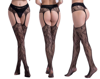 Open Crotch Fishnet Pantyhose