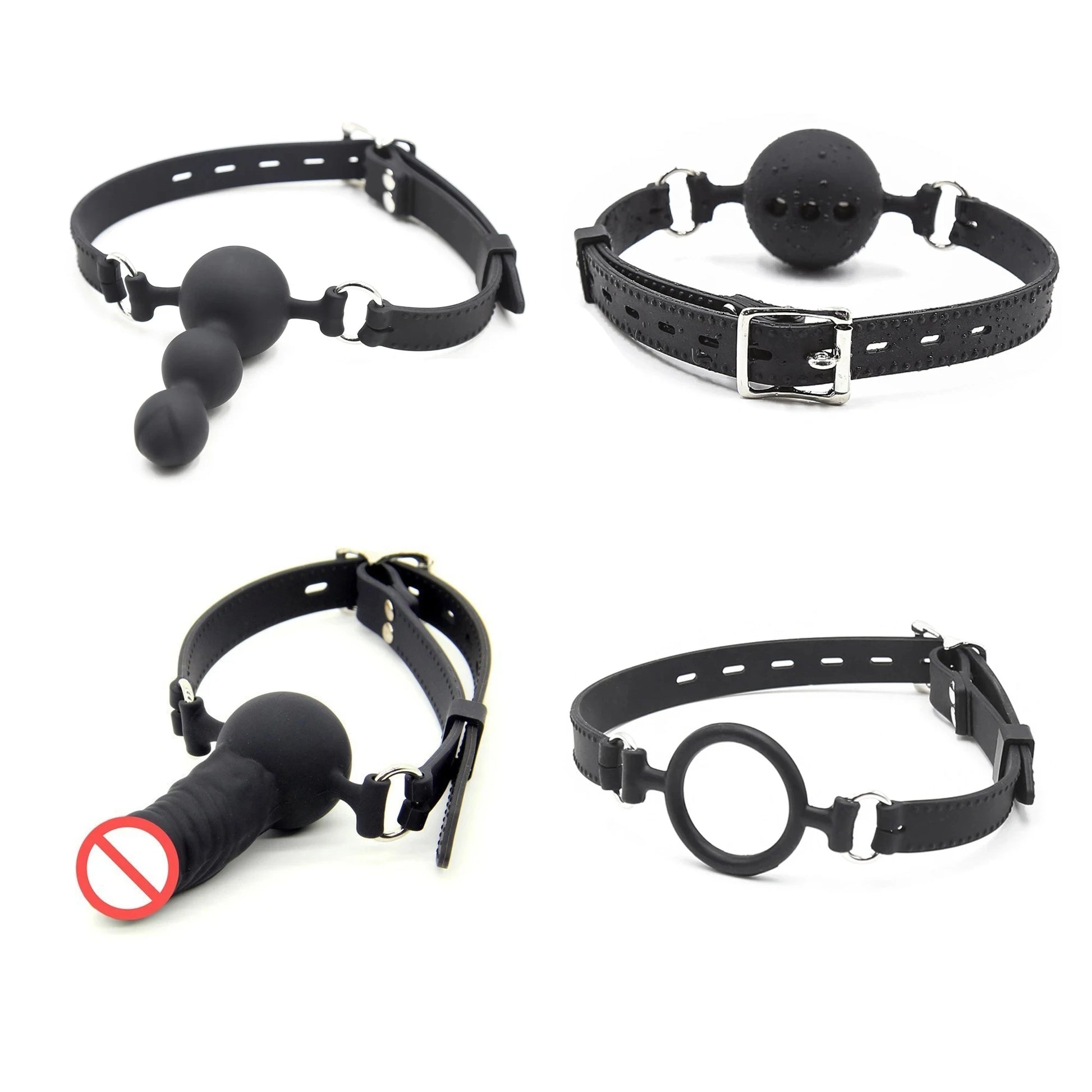 Silicone Ball Gag with Adjustable Strap
