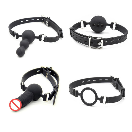 Silicone Ball Gag with Adjustable Strap