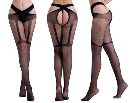 Open Crotch Fishnet Pantyhose