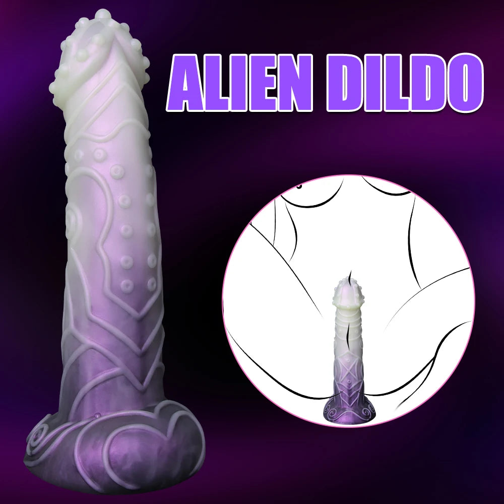 Huge Monster Dildo with Raised Texture