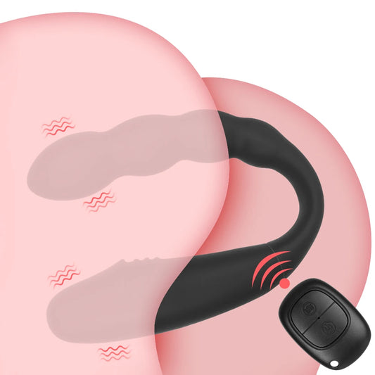 Dual-End Vibrating Anal Plug with Remote Control