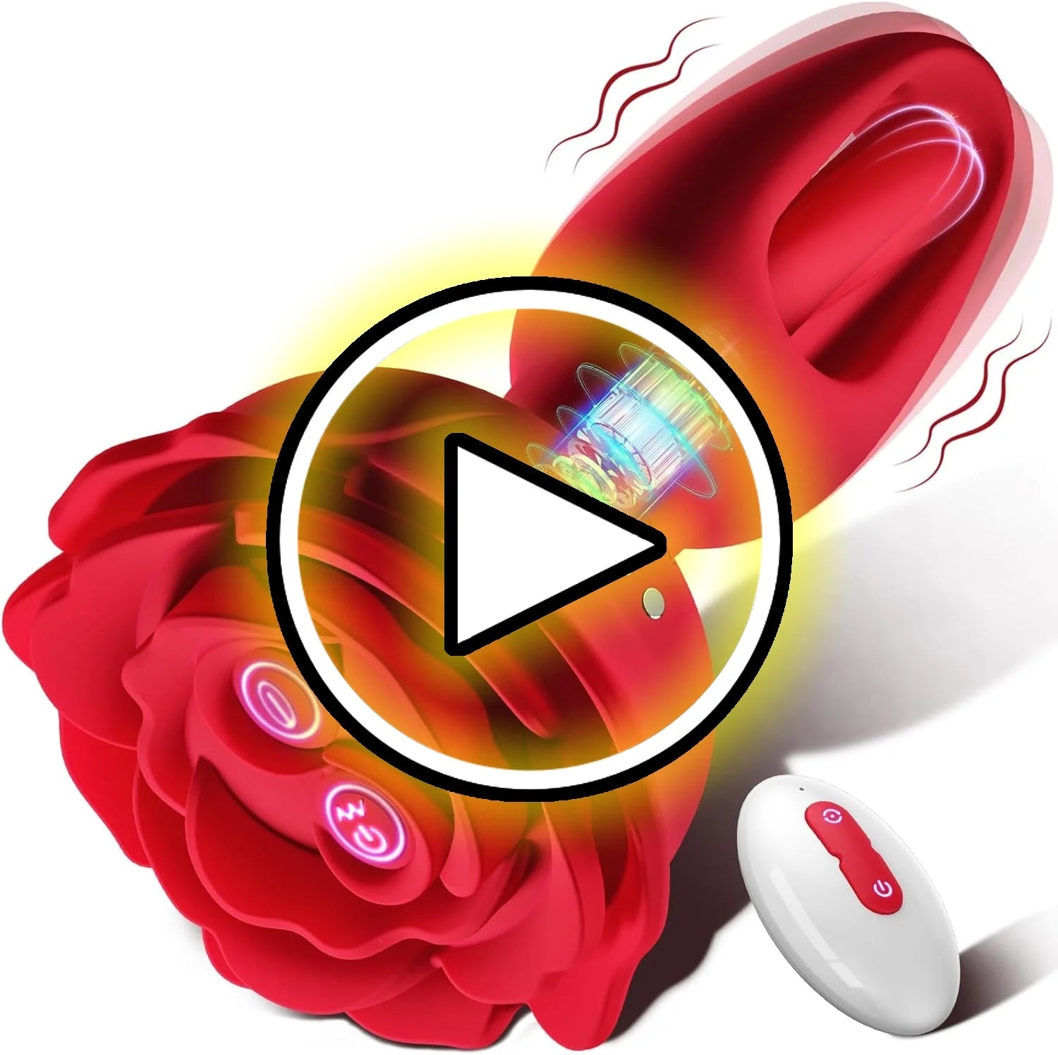 Rose Vibrating Anal Plug