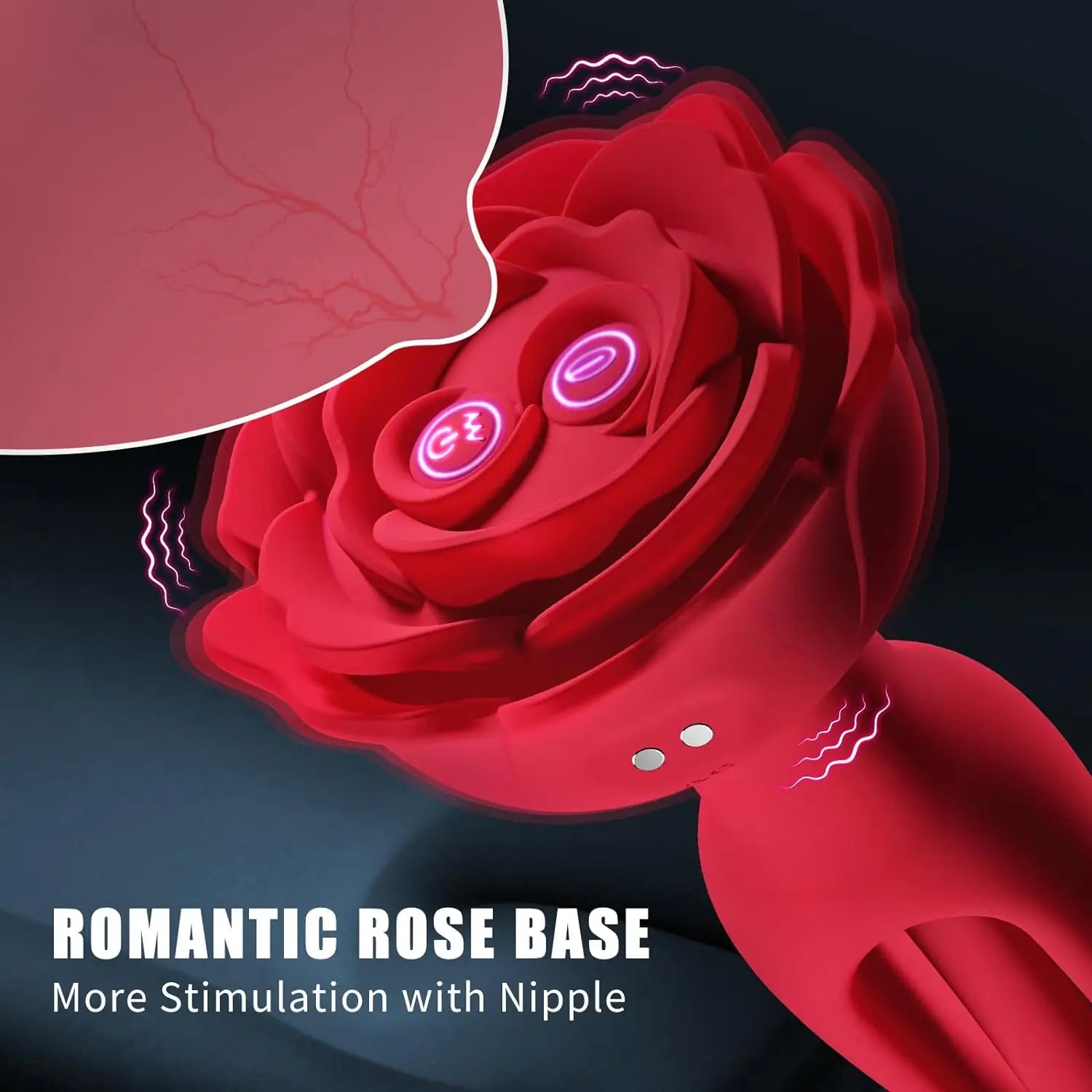 Rose Vibrating Anal Plug