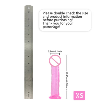 Jelly Dildo with Suction Cup – 8 Size Options