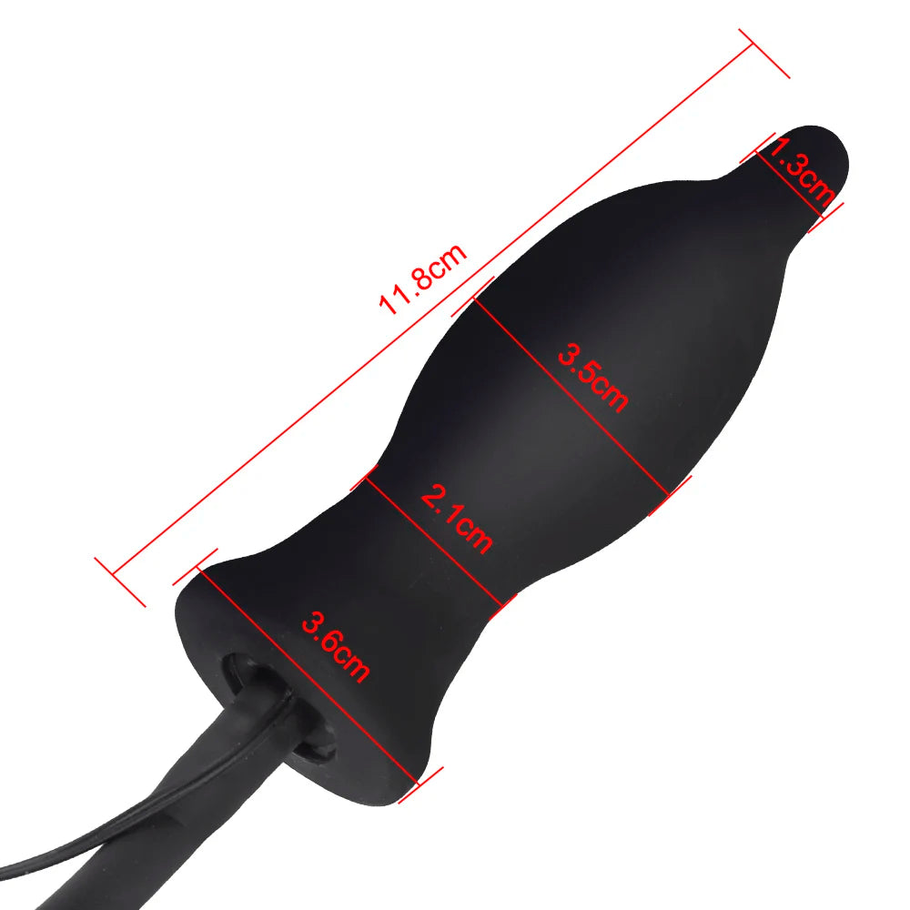 Inflatable Vibrating Anal Plug