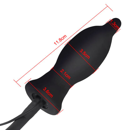Inflatable Vibrating Anal Plug