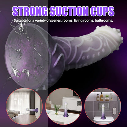 Huge Monster Dildo with Raised Texture