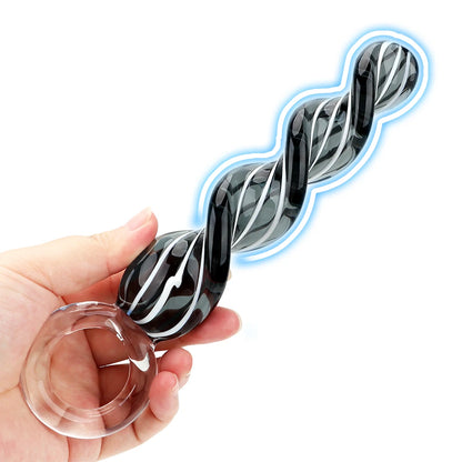 Glass Spiral Anal Plug