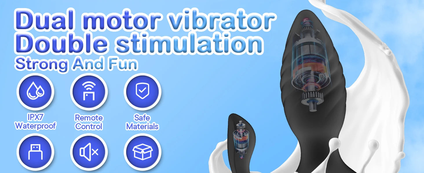 Dual Motor Anal Plug