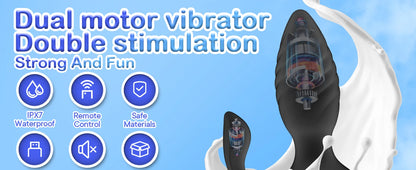 Dual Motor Anal Plug