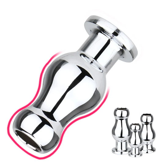 Hollow Stainless Steel Anal Plug – 3 Size Options