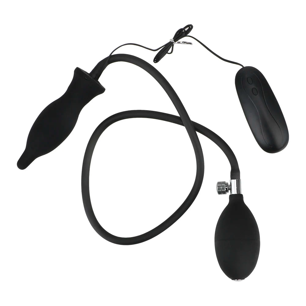 Inflatable Vibrating Anal Plug