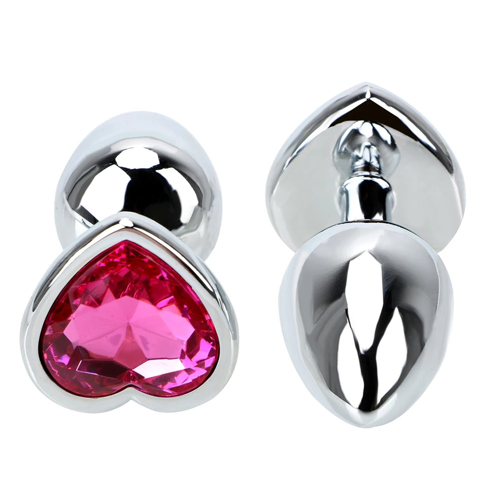 Vibrating Stainless Steel Anal Plug Set