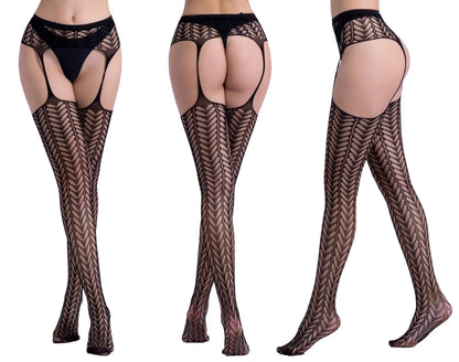 Open Crotch Fishnet Pantyhose