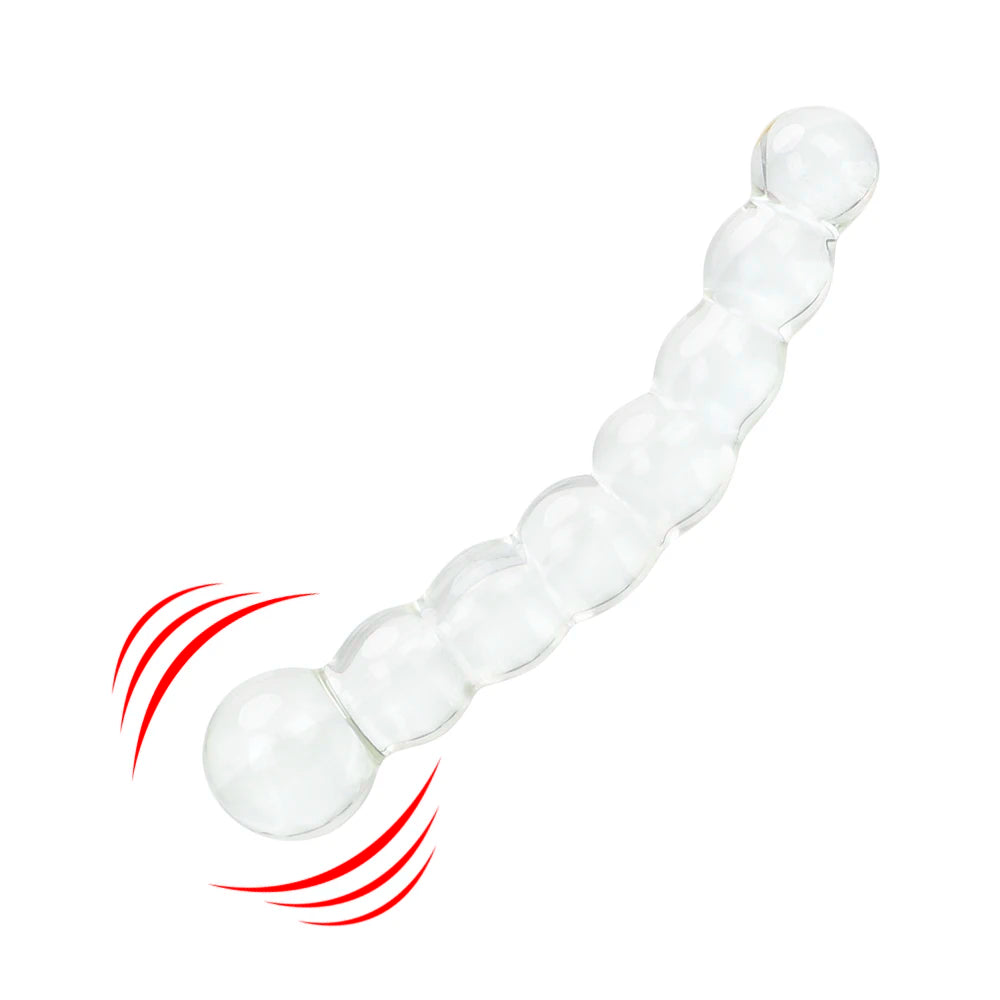Transparent Glass Anal Plug