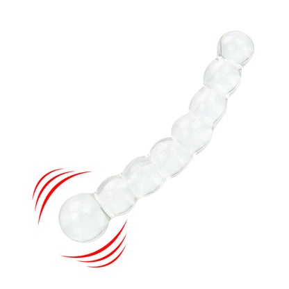 Transparent Glass Anal Plug