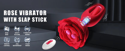 Rose Vibrating Anal Plug